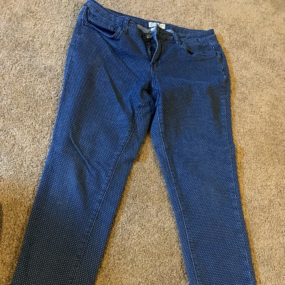 Polka Dot Jean Capris